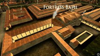 Animation of ancient Roman Fort in Caerleon Wales [upl. by Saidel]