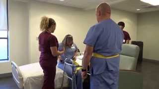 Physical Therapy Transfer Training  How To Transfer From Wheelchair To Bed [upl. by Nesyla]