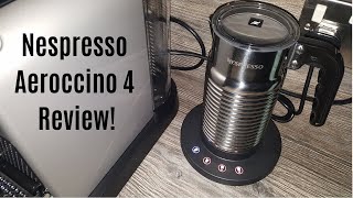 Nespresso Aeroccino 4 Milk Frother Review  Worth upgrading from the Aeroccino 3 [upl. by Sokul]