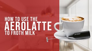 How To Use the AeroLatte To Froth Milk [upl. by Raimondo]