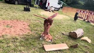 A fabulous range of wooden sculpture at Caerleon festival 2024 [upl. by Delfine]