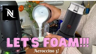 How To Foam Milk With Aeroccino 3 Make Coffee With Foam Tips amp Tricks  Easy Foamed Latte Recipe [upl. by Kristal]