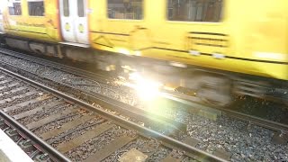 Merseyrail 507 009 making arcs at Birkdale station [upl. by Recha]