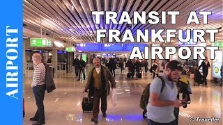 TRANSIT WALK AT FRANKFURT Airport FRA Terminal 1  Connection Flight Transfer Arriving amp Departing [upl. by Ynaffat625]